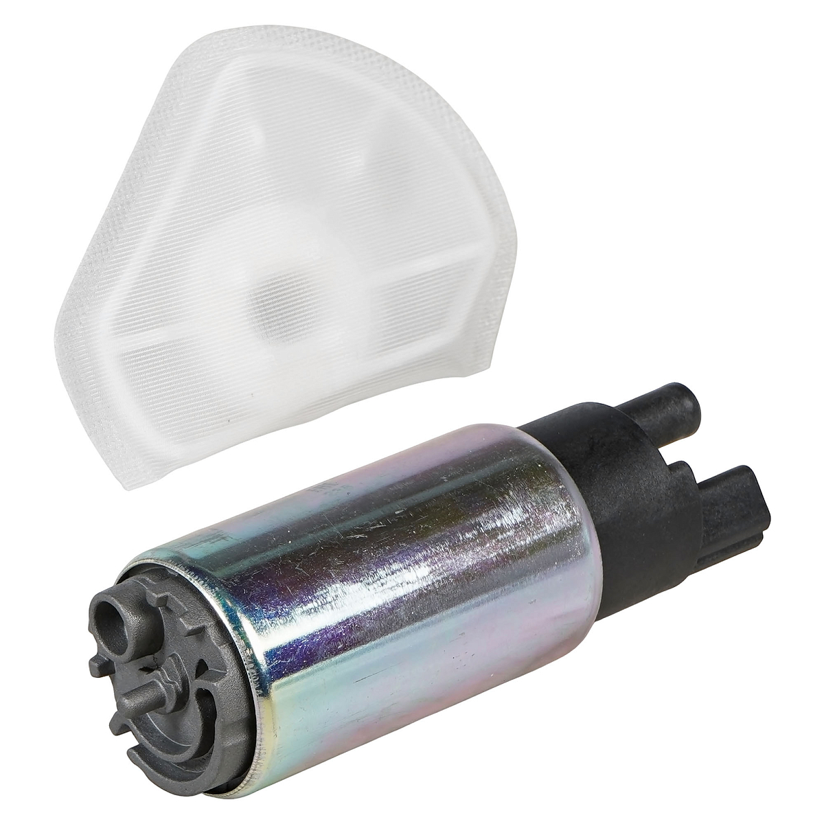 Мотор бензонасоса для автомобилей Лада 2110-2112/ГАЗ (гладкий штуцер) с фильтром-сеткой