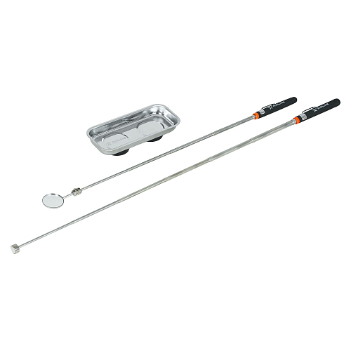 Инструмент инспекционный, набор 3пр. (захват телеск. 2.2кгс, зеркало телеск. D=30мм, магнит.тарелка 65х150мм)