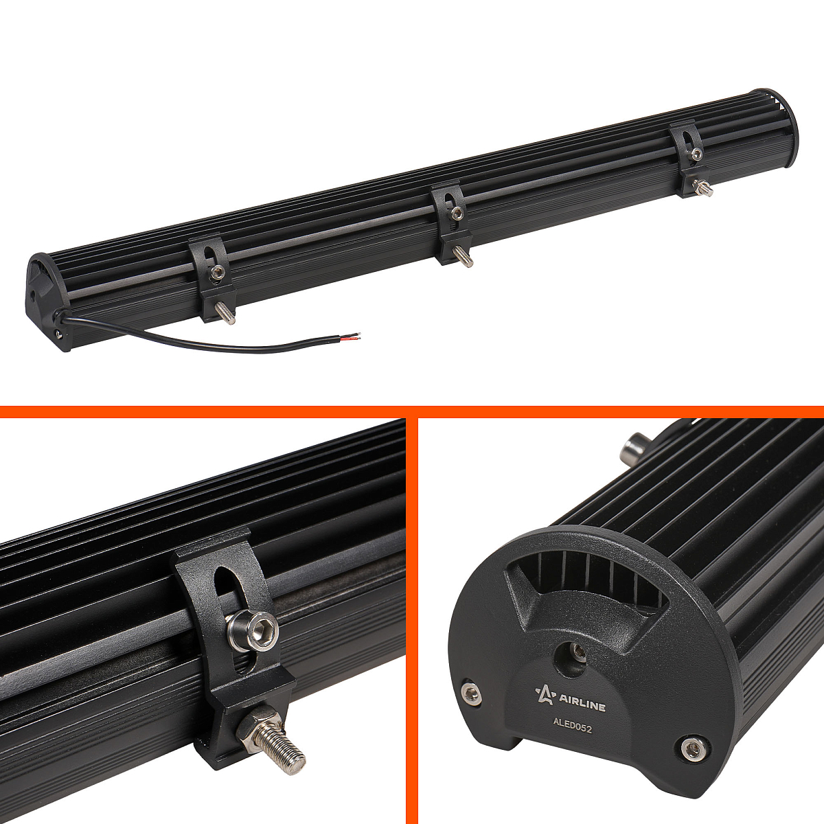 Фара (балка) светодиодная двухрядная, 60LED, комбинированный свет (дальний + ближний), 180Вт, 710х78х65мм, 12/24В