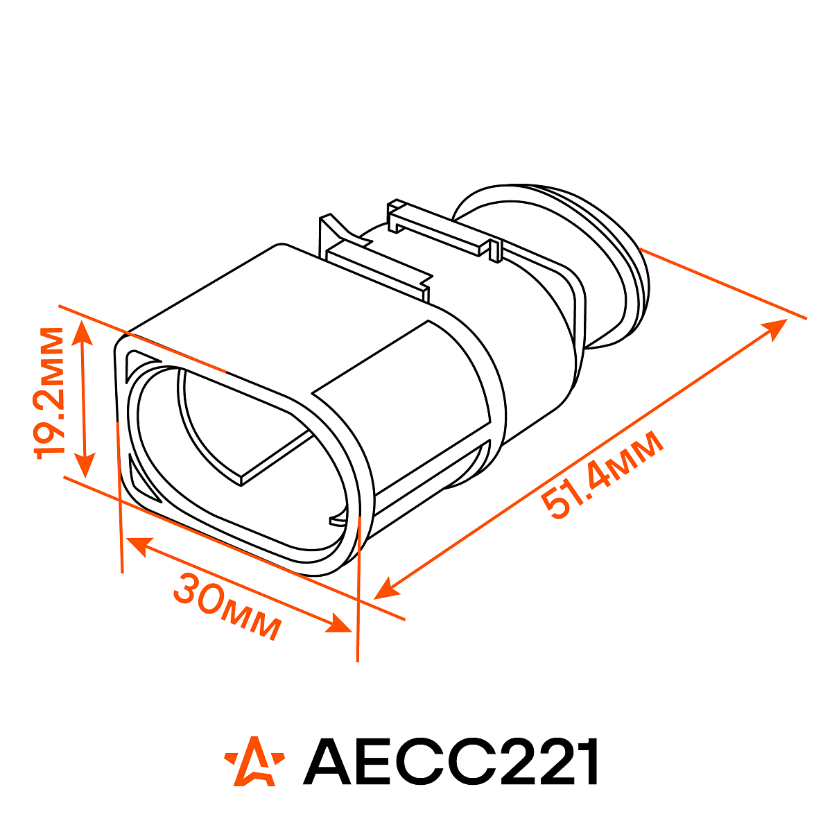 Разъём 2 pin с проводами для э/вентил. кондиц. VAG Octavia, Jetta, Passat, Yeti, Golf