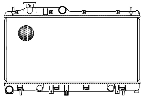 Радиатор охлаждения для автомобилей Subaru Forester S12 (08-) 2.0i/2.5i MT