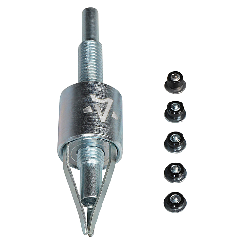 Инструмент насадка на шуруповерт для ручной ошиповки шин MINI + образцы шипов