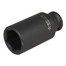 Головка ударная торцевая 3/8"DR шестигранная глубокая 22мм, L=65мм