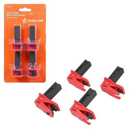 Заглушки для патрубков, набор 4пр. (D=8,10,13мм,Banjo)