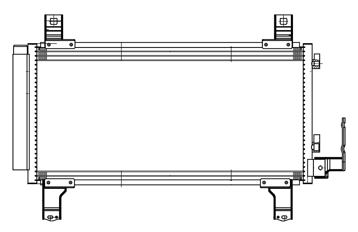 Радиатор кондиционера для автомобилей Mazda 6 (02-)