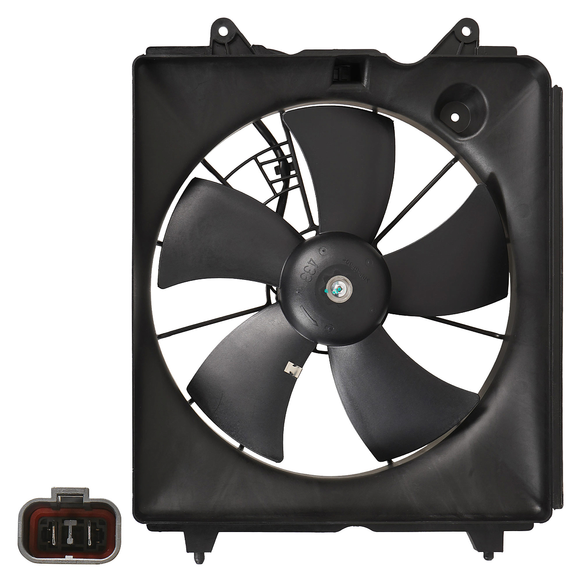 Электровентилятор охлаждения для автомобиля Honda CR-V III (06-) 2.0i/2.4i (с кожухом)