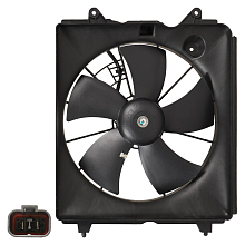 Электровентилятор охлаждения для автомобиля Honda CR-V III (06-) 2.0i/2.4i (с кожухом)