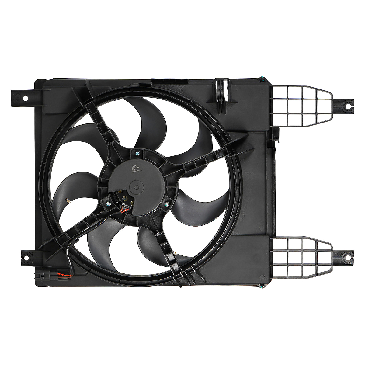 Электровентилятор охлаждения для автомобилей Chevrolet Aveo T255 (08-) (с кожухом)