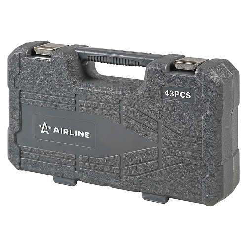 Набор головок и принадлежностей 43пр. (головки 1/4") пласт.кейс