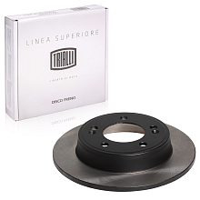 Диски тормозные для автомобилей Hyundai Creta (16-) 2WD задний d=262 PRO (перфорированный / слотированный / окрашенный)