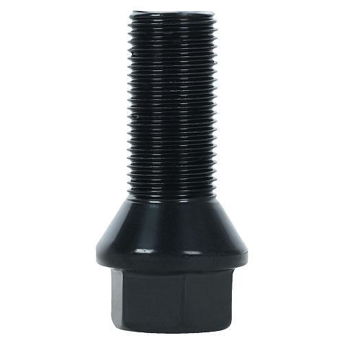 Болт колесный M14x1,25x28x47, конус, ключ 17, чёрный электрофорез, 20 шт для а/м BMW