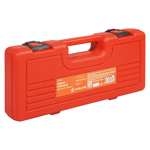 Набор головок ударных 1/2"DR L=38мм, 19пр. (10-38мм) пласт.кейс.