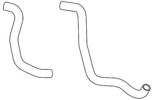 Патрубки охл. для а/м Лада Xray (16-) 1.6i MT [H4M] (EPDM, кмпл., 2шт.)
