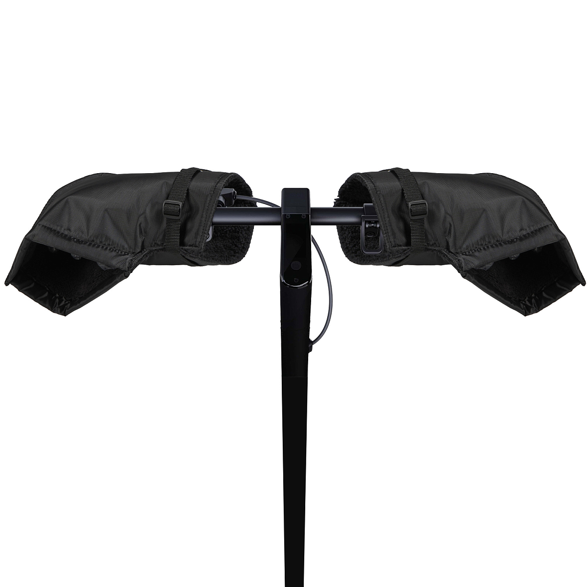 Муфты-варежки (рукавицы) на руль мото-электротехники, велосипеда, самоката, черные