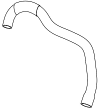 Патрубок охл. для а/м Mitsubishi Lancer X (07-) 1.5i МТ [4A91] верх.к зал.горл. (EPDM, 1 шт.)