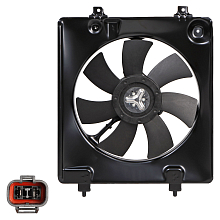 Электровентилятор кондиционера для автомобиля Honda CR-V III (06-) 2.0i (с кожухом)