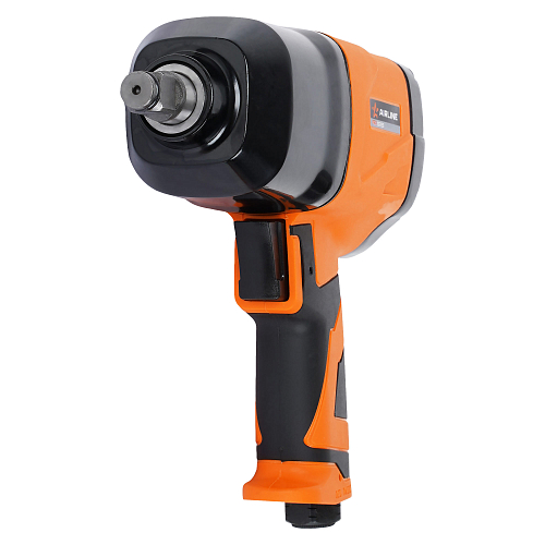 Гайковерт пневматический ударный композитный 1/2"DR 330Нм PRO с головками 17пр. (9-27мм), кейс