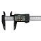 Штангенциркуль цифровой 150мм, шаг 0.1мм, пластиковый, глубиномер, блистер