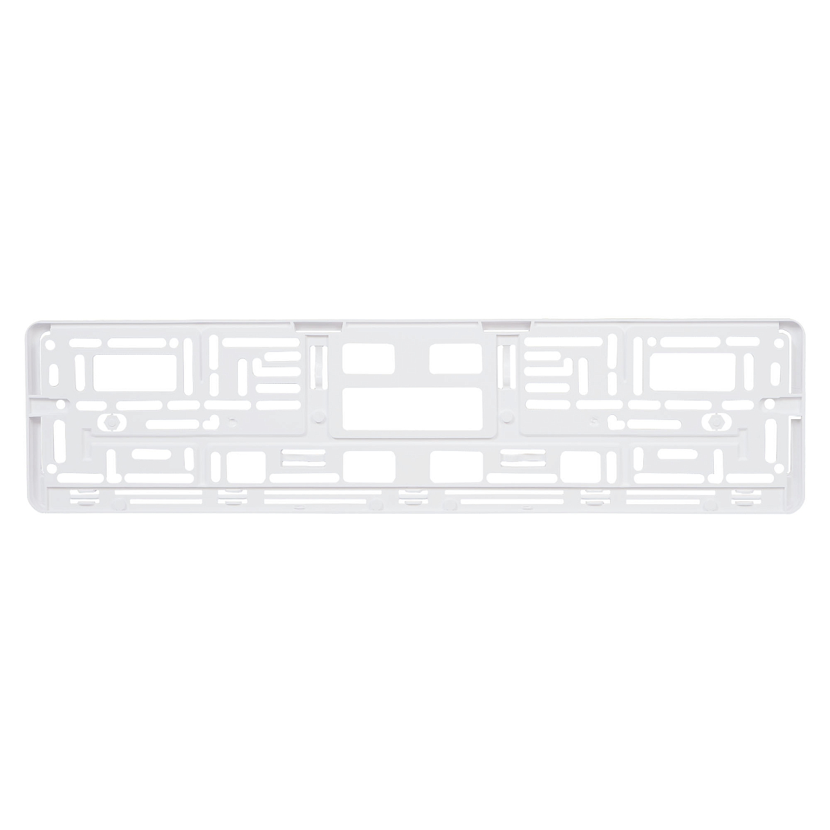 Рамка под номерной знак "Белая", с планкой