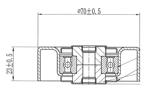 Ролик приводного ремня для автомобилей BMW 5 E34 (88-)/3 (E36) (90-) 2.5d (только ролик натяжной)