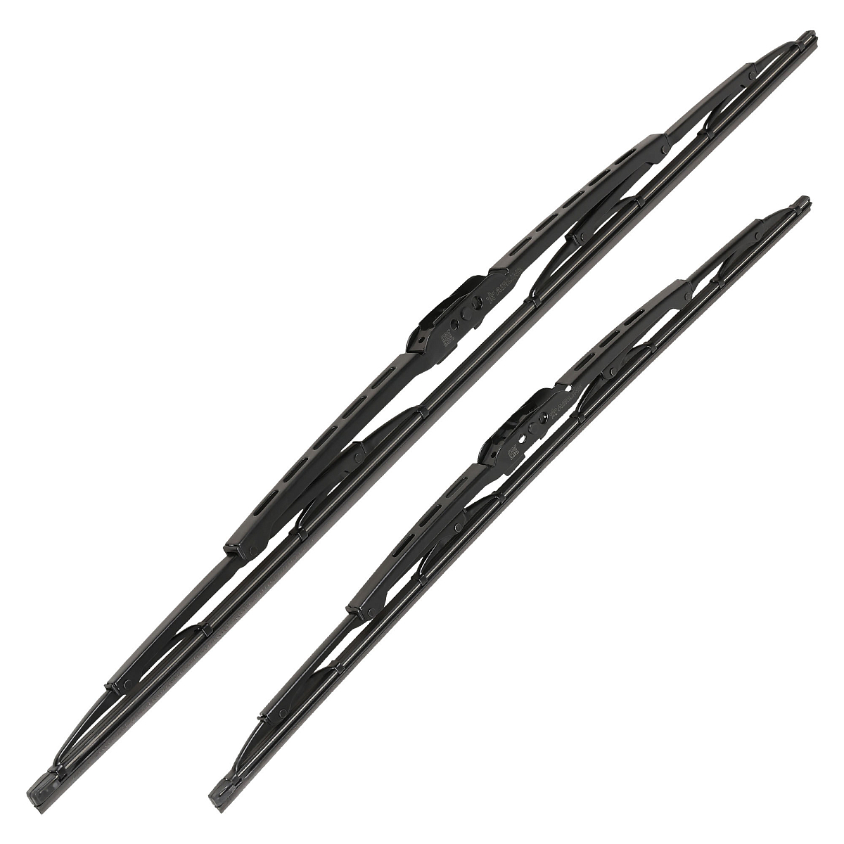 Щетки стеклооч комплект (2 штуки) 600/500мм (24"/20") каркасные с креплением "Крючок 9х3, 9х4 мм" (AWBJ010) МП-серия