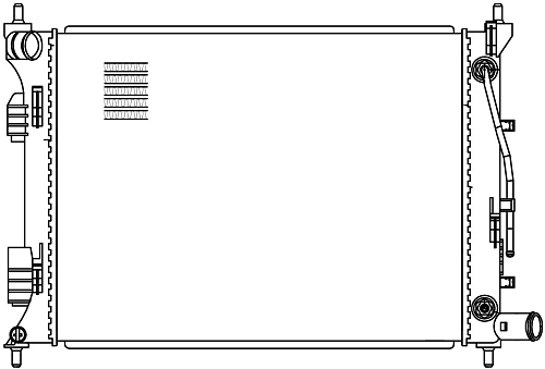 Радиатор охлаждения для а/м Solaris (10-)/Rio (10-) 6AT (паяный)