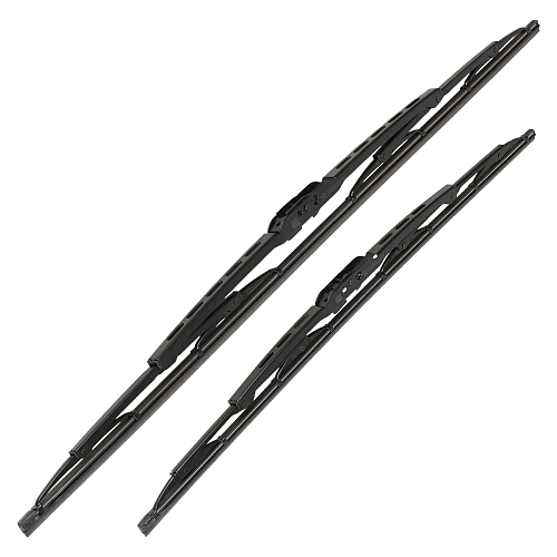 Щетки стеклооч комплект (2 штуки) 600/500мм (24"/20") каркасные с креплением "Крючок 9х3, 9х4 мм" (AWBJ010) МП-серия