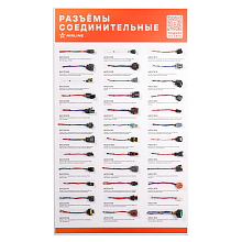 Промо-стенд настенный вертикальный для разъемов соединительных AIRLINE 590 х 1000 мм