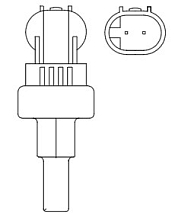 Датчик температуры для автомобилей Chevrolet Aveo (T250) (08-) 1.4i
