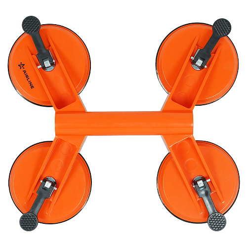 Стеклодомкрат вакуумный с четырьмя присосками, г/п 120кг. пластик