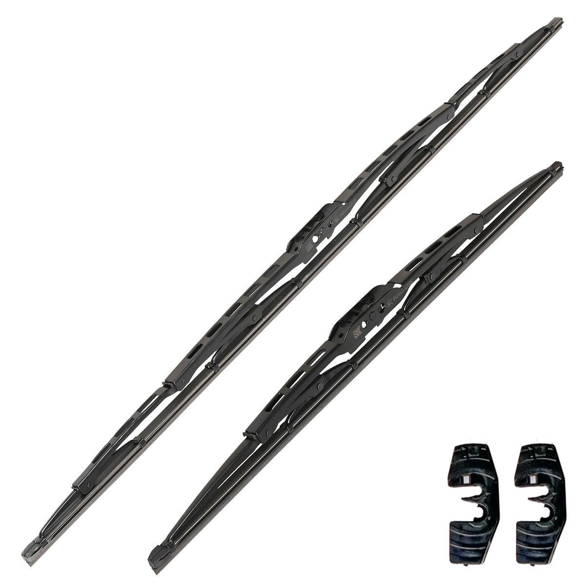 Щетки стеклооч комплект (2 штуки) 650/430мм (26"/17") каркасные с креплением "Крючок 9х3, 9х4 мм" (AWBJ014) МП-серия