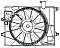 Электровентилятор охлаждения для автомобилей Elantra (AD) (15-) 1.6i/2.0i (с кожухом и резистором)