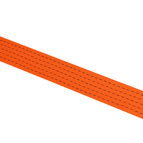 Трос буксировочный (лента) 20 т, 6 м, 2 металл. шакла