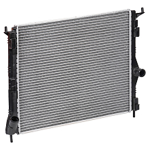 Радиатор охлаждения для автомобилей Largus (12-)/Logan (08-) 1.4i/1.6i MT (паяный)