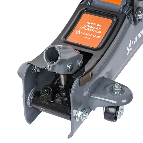 Домкрат подкатной 2т 80-380мм, низкопрофильный, кейс