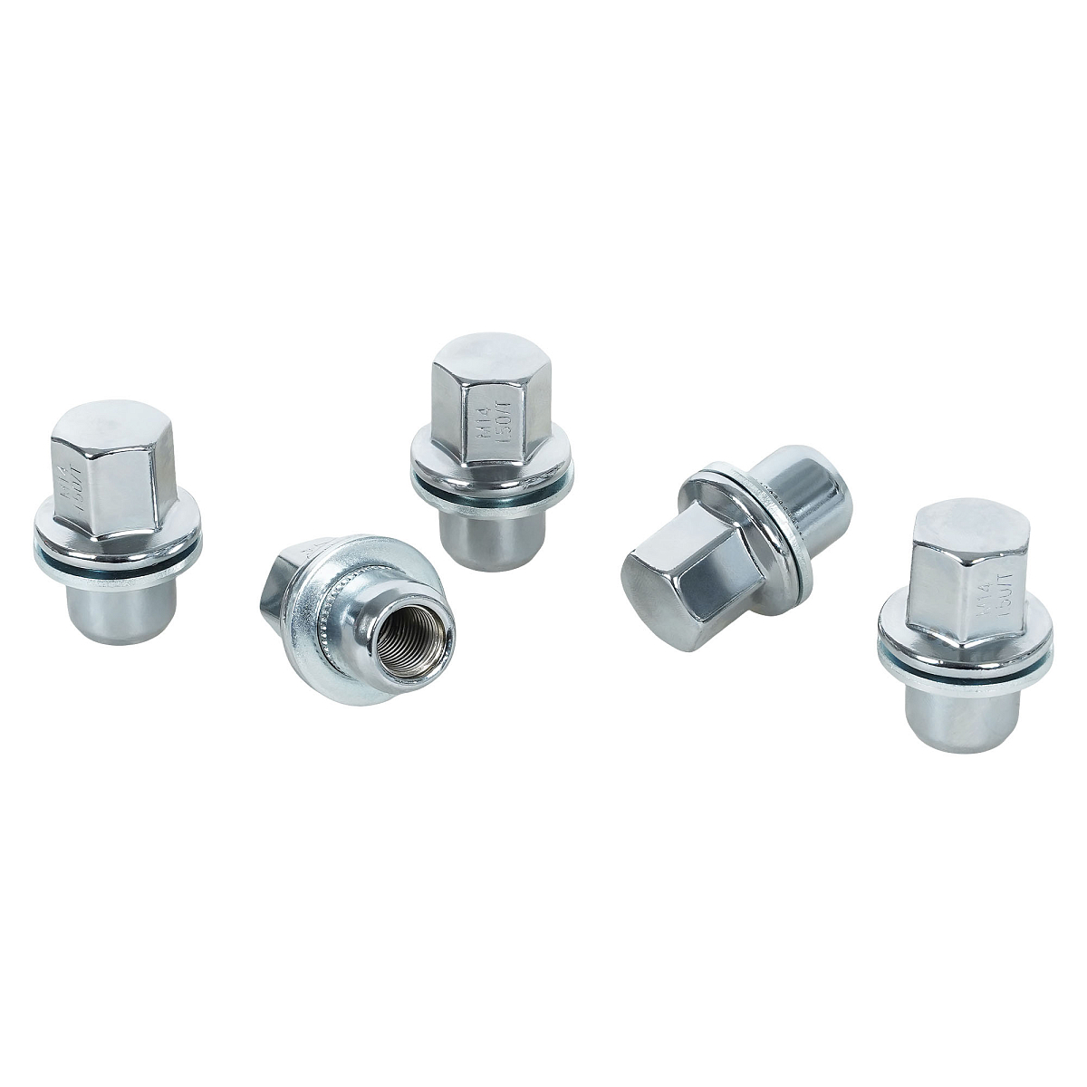 Гайка колесная M14x1,5x46, несъемная шайба, ключ 22, закрытая, хром, 20 шт для а/м Land Rover