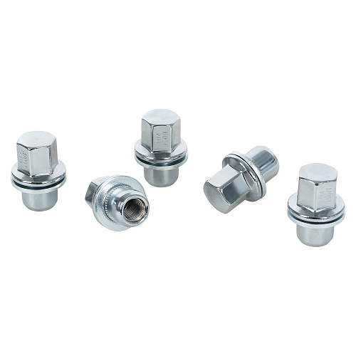 Гайка колесная M14x1,5x46, несъемная шайба, ключ 22, закрытая, хром, 20 шт для а/м Land Rover