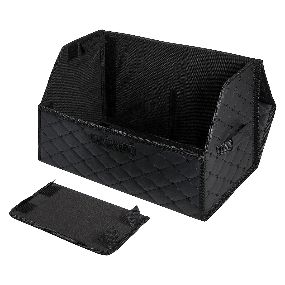 Органайзер-саквояж в багажник (55*30*35 см), стёганный ромб, цвет черный, МП-серия
