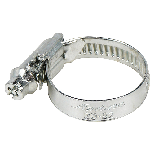 Хомут 20-32/9мм, червячный, усиленный, W1(оцинк), 1 шт.