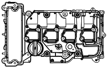 Крышка клапанная для а/м Mercedes-Benz E W212 (09-)/C W204 (07-) 1.8i (алюм., с прокл.)
