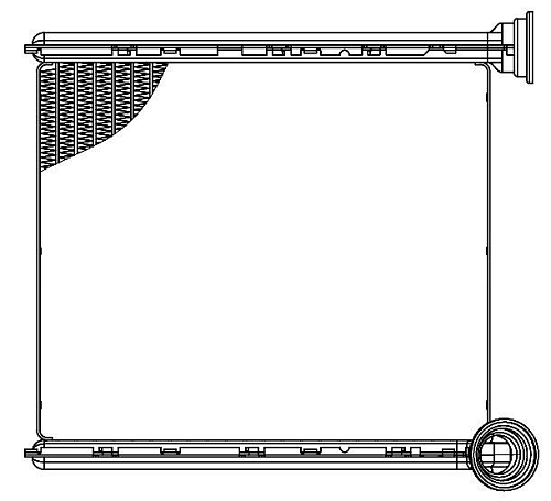 Радиатор отопителя для автомобилей Jetta (10-)