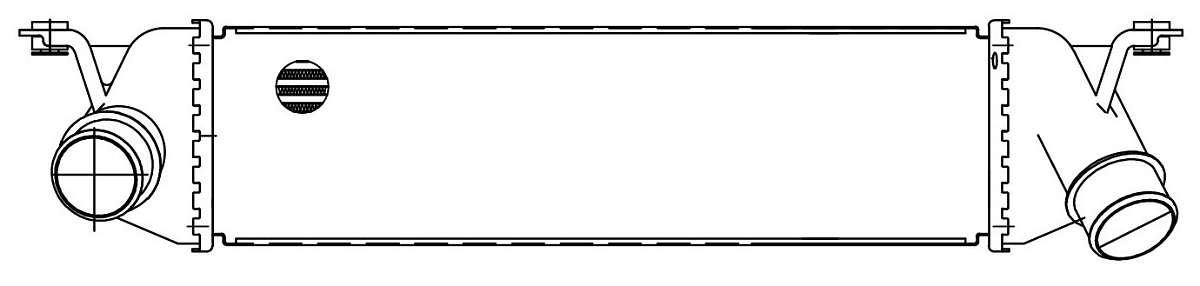 ОНВ (радиатор интеркулера) для автомобилей Hyundai H-1 Starex (07-) 2.5TD