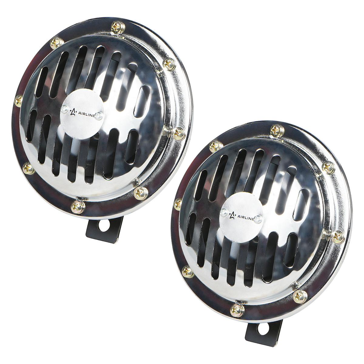 Сигнал звуковой дисковый 125мм 340/420Гц 118дБ 12В LOW/HIGH, кмпл. 2 шт.