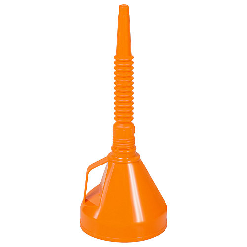 Воронка D-135мм с гибким носиком, L=350мм, латунная сетка, пакет с навершием