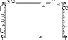 Радиатор охлаждения для а/м Лада 2190 Гранта (паяный)