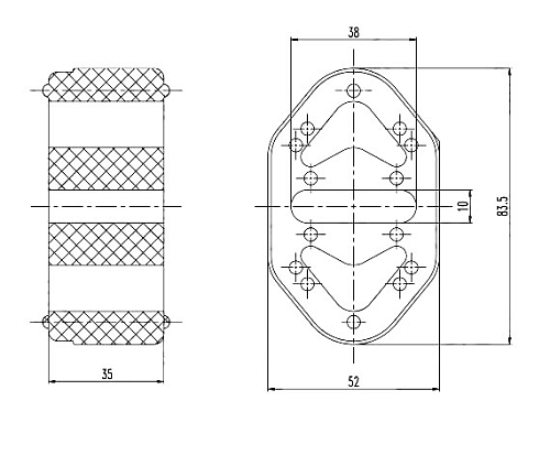 Подвес (подушка) глушителя для автомобилей Skoda Felicia I/II (1 шт.)