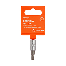 Головка 1/4"DR со вставкой TORX с отверстием TX30, L=37мм