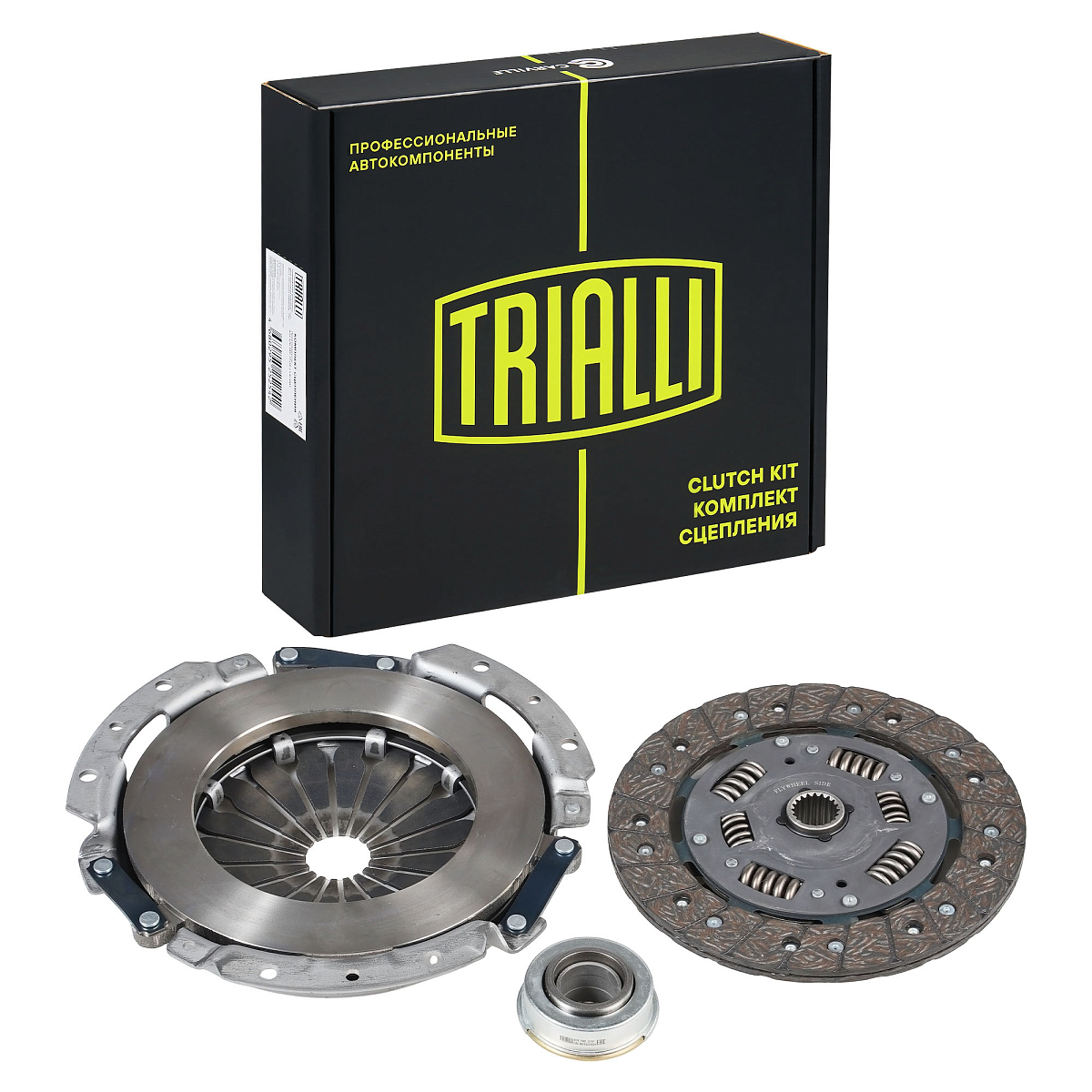 Комплект сцепления для автомобилей Лада Granta (10-) / Kalina II (13-) / Vesta (15-) 1.6 (КПП с тросовым приводом) в сборе с муфтой