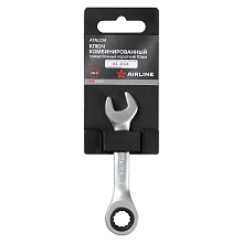 Ключ комбинированный трещоточный короткий PRO 10мм, пласт.подвес