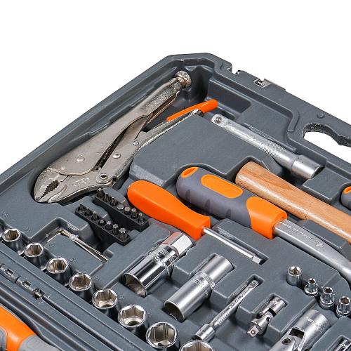 Набор инструментов универсальный 72пр. (головки 1/2", 1/4") кейс